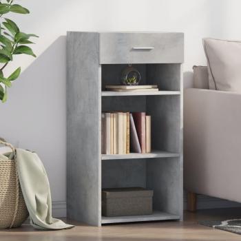 Armario aparador de madera multicapa gris hormigón 45x42,5x93 cm