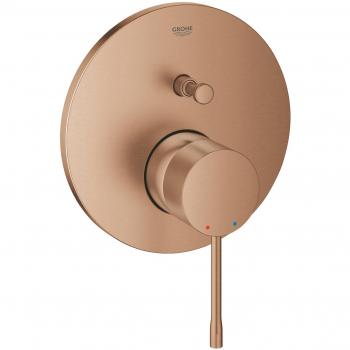 Mezclador monomando Grohe Essence con desviador de 2 vías acabado en bronce cepillado Warm Sunset