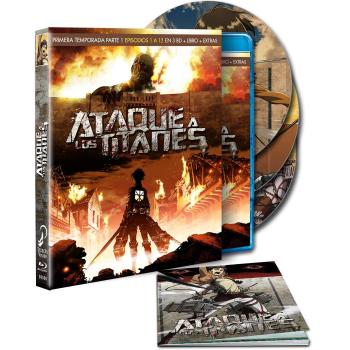 Ataque A Los Titanes - Temporada 1, Parte 1, Episodios 1-12 [Blu-ray]