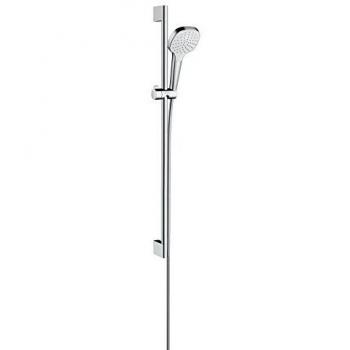 Hansgrohe 26594400 Croma Select E 110 set de ducha, 0,90m, blanco/cromo