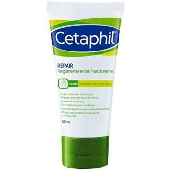 Crema de Manos Regeneradora Cetaphil para Pieles Secas y Sensibles 50 ml con Provitamina B5, Vitamina B3, Vitamina E y Aceite de Nochebuena