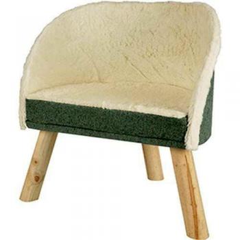 Sofá Escandinavo Verde para Gatos Flamingo