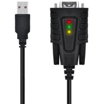 Top-Longer Cable adaptador de USB a puerto RS232 DB9, Add an RS-232 Serial Port to Laptop or Desktop Computer Through USB con Windows 10/ 8/ 7/ Vista/ XP/ 2000 y Mac OS X 10.6 y Versiones Posteriores