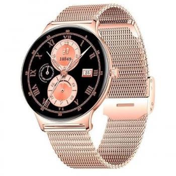 Reloj Smartwatch Cool Ultradelgado Rosa + 2 Correas (AMOLED, Llamadas, Salud, Deporte)