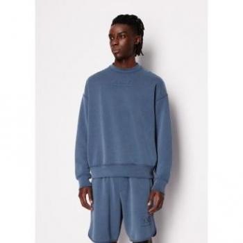 Sudadera Azul Armani Exchange para Hombre - Felpa 3dzmaa_zjubz XL