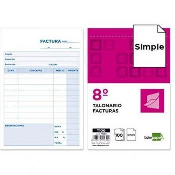 Liderpapel T100 - Talonario facturas