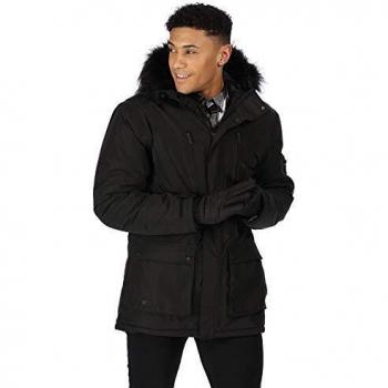 Regatta Salinger - Parka Impermeable y Transpirable para Hombre, Hombre, Color Negro/Negro, tamaño Extra-Large