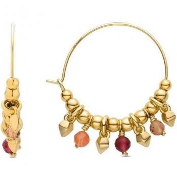 Pendientes Luxenter Trendy de Plata Bañados en Oro Amarillo