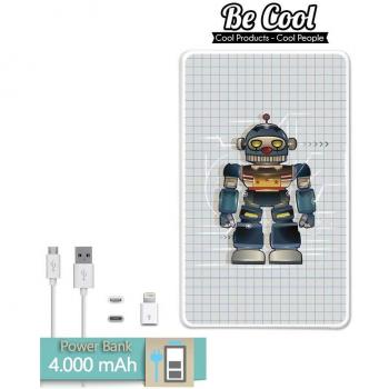 Becool® - Batería Externa Power Bank 4000 mah + Gratis 1 cable USB-MicroUsb