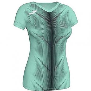 Joma Olimpia Camisetas, Mujer, Verde-Negro, XL