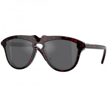 Burberry Men's Pilot Sunglasses Acetate Tortoiseshell Grey Mirrored 58mm