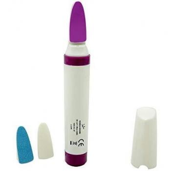 Jata SM100B Set Integral de Manicura y Pedicura Lima Pule y Abrillanta Con Luz Integrada para Más Precisión Perfecto para Una Manicura Permanente o Semipermanente, blanco y rosa