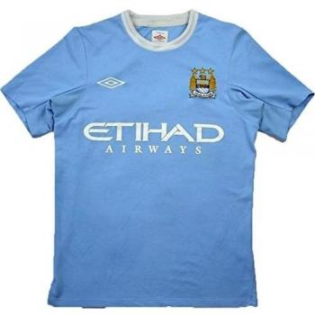Umbro - Camiseta, diseño de Manchester City FC 2009 - 2010 para hombre azul camiseta de fútbol