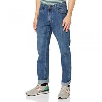 Wrangler Men's Regular Fit Jeans, Mid Stone Wash