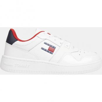 Contrast Lace-Up Sneakers in White - EU37/US7