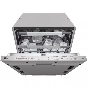 Lavavajillas Integrable LG DB476TXS, 60 cm, 14 Servicios, Tercera Bandeja, WiFi, Clase A, TrueSteam™, 43 dB