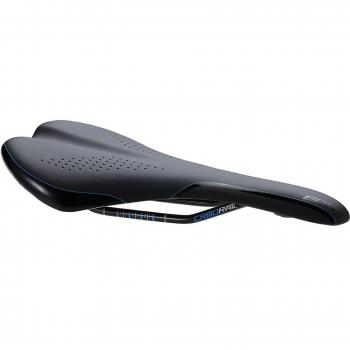 BBB Feather CRMO BSD-66 Sillín, Unisex adulto, Negro / Azul, 135 mm x 270 mm