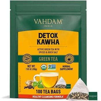 VAHDAM, Orgánica Té Verde Detox Kahwa