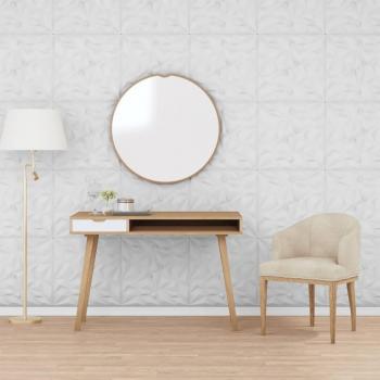 Paneles de pared XPS 48 piezas blanco 50x50 cm 12 m² amatista