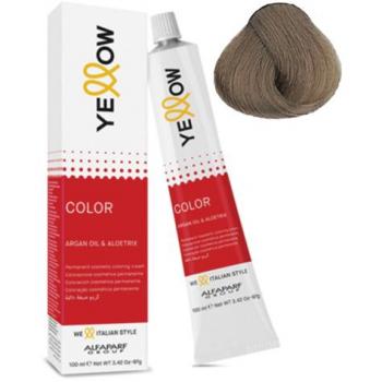 Coloración Permanente Amarilla 8 Frío con Aceite de Argán 100 ml - ALFAPARF
