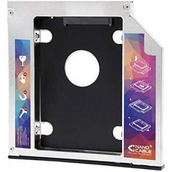 NANOCABLE 10.99.0101 - Adaptador para Disco Duro de 7,0mm en Unidad optica de 9,5mm de portatil