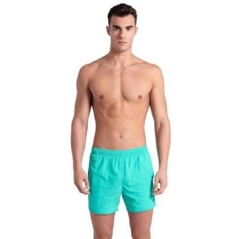 Bañador Arena Bywayx R azul turquesa - S, Bañador de hombre short, tejido reciclado de secado rápido, slip interior de malla, bolsillos laterales