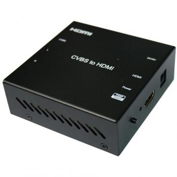 Convertidor de Vídeo CVBS a HDMI Yatek Negro 720/1080p Plug And Play