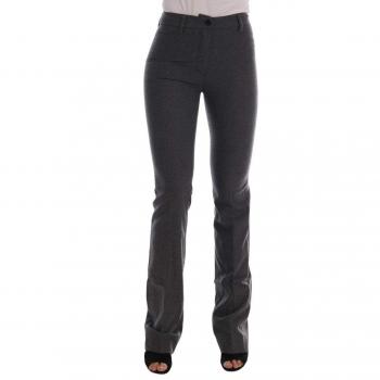 Ermanno Scervino Women Wool Stretch Slim Pants - Gray, Size IT38|XS (2XS)