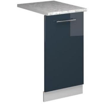 Panel Frontal para Lavavajillas Fame-Line, Azul Oscuro Brillante, 45 cm, Acabado Mármol