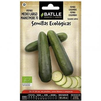 Semillas Ecológicas Hortícolas - Pepino Medio Largo Marketmore 70 - ECO - Batlle