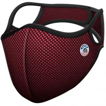 Frogmask Burgundy Anti-Pollution Mask - Washable, Reusable, Unisex, Bicycle & Motorcycle Use, Size XL with 1 FFP2 Filter Included