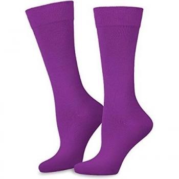 SaferSox Odor Control Calcetines opacas, Morado, 43/46