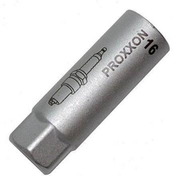 Proxxon 23 550 Vaso Bujía de 3/8, Tamaño 16mm, Longitud 70mm, Negro