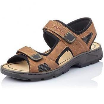 Sandalias Rieker para Hombre, Sandalias Marrones de Trekking, Modelo 26156-25