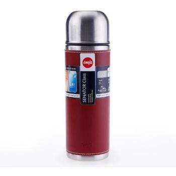Emsa senador Botella 502438 Clase aislamiento Acero inoxidable Caja Loc / cuero rojo 1.0 L