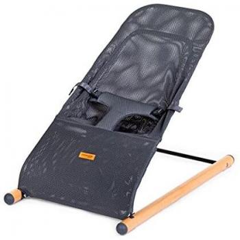 Hamaca Evolux Childhome Natural Antracita - Ergonométrica, Movimiento de Balanceo, Soporte Óptimo para Espalda y Cuello, Tela 3D Transpirable