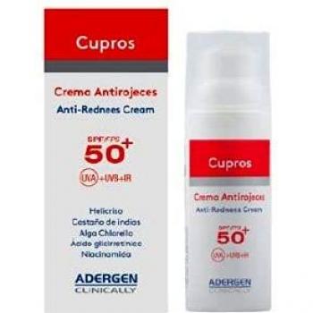 Adergen Cupros Crema Anti-rojeces SPF50+ 50ml.