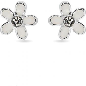Pendientes Flor Kids And Baby de Plata de Ley 925 con baño de rodio