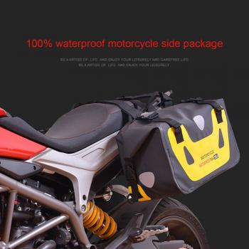 hukoer bolsa de moto impermeable bolsa de sillín moto alforjas impermeable viaje equipaje bolsa