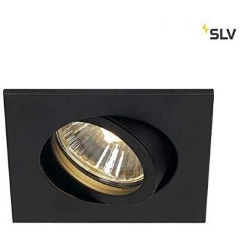 Empotrable Cuadrado de Techo SLV New Tria 68, GU10, Negro, 50W