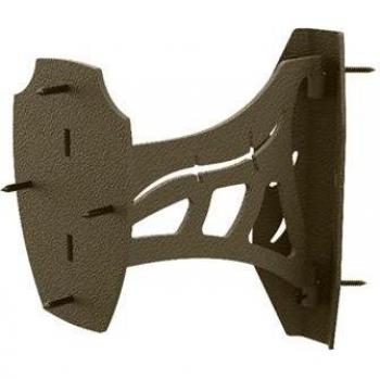 Skull Hooker Corner Shoulder Mount, Brown