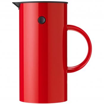 Stelton EM - Cafetera de émbolo rojo/1L