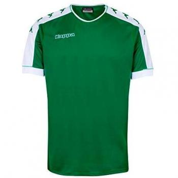 Kappa Tanis SS Camiseta Fútbol, Unisex, Verde, S/M