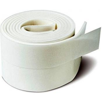 Brinox B82220B Burlete PVC expandido, Blanco, 38 nmm x 1 m