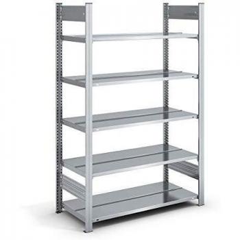 Estantería ensamblable para archivadores hofe, altura 175 cm, doble cara, dimensiones 100 x 60 cm, zincado