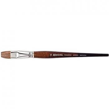 Escoda Versatil Series 1542 - Pincel de acuarela y acrílico con mango corto Kolinsky sintético brillante