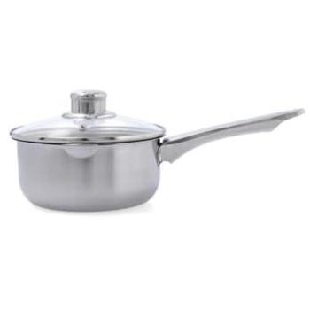 Cazo de Acero Inoxidable Quid con Tapa - 14/16/18 cm - Compatible Inducción y Todos los Fuegos - Apto Lavavajillas