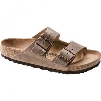 Birkenstock Arizona Oiled Leather Sandals, UK 10.5 Tobacco Brown