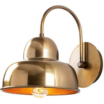 Aplique de pared Berceste 180-A dorado, diseño elegante, cuerpo metálico