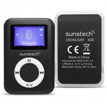 Sunstech DEDALO2BT - Reproductor MP3, Color Negro